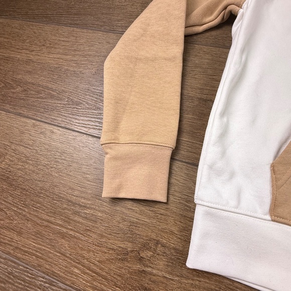 Jordan Youth Colorblock Hoodie NWT Sz S Tan/Cream, Basketball Back to School - Picture 5 of 12